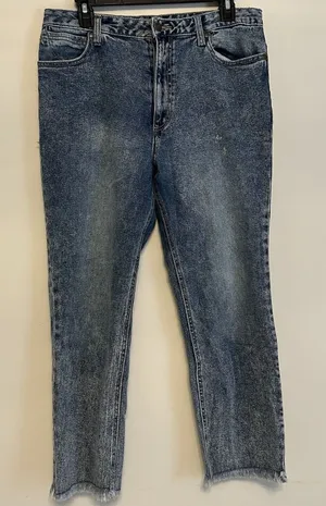 Wrangler Distressed Acid Wash Raw Hem Blue Jeans Pants Women's 30 Cotton Blend‎ thumbnail 1