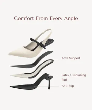 Cosy island StrikeStep Elegant Stiletto Heeled Slingback thumbnail 3