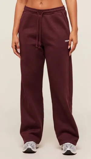 Gymshark Cosy Luxe Straight Leg Jogger Maroon XS NWT IN PACKAGE thumbnail 1