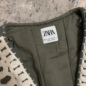 Zara Embroidered Quilted Open Front Vest thumbnail 4