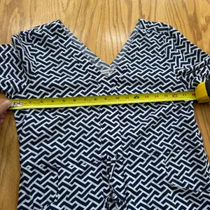 Peter Millar‎ Blue White Geometric Drawstring Beach Dress Cover Up Size Small thumbnail 7