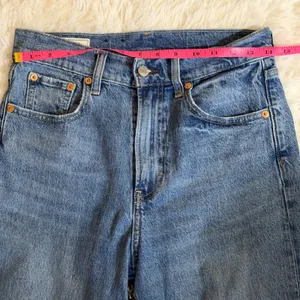 Gap Sky High Straight Women 4 R Blue High Rise Denim‎ Jeans thumbnail 12