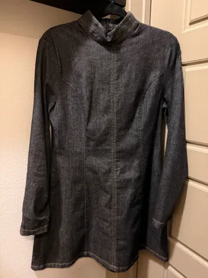 Zara Denim Mini Dress thumbnail 3