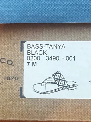 Bass Tanya Black Studded Toe-Post Slide Sandals thumbnail 8