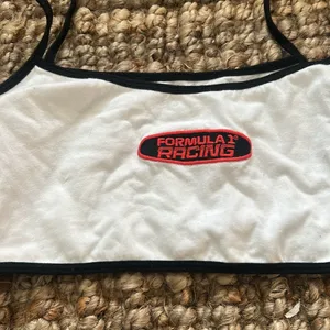PacSun Formula 1 Racing White Crop Tank Size Medium thumbnail 7