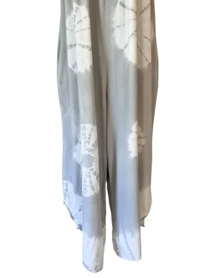 Three Birds Nest Cotton Light Grey Tie Dye Flowy Jumpsuit thumbnail 4