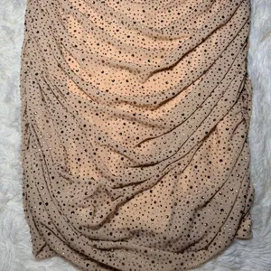 Oh Polly Embellished Gold Dress Bodycon Sweetheart‎ ( few stones off ) USA 8 thumbnail 4