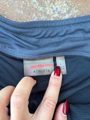 Athleta gray accordion tennis skirt w/ built in shorts size L #tennis #athletic thumbnail 5
