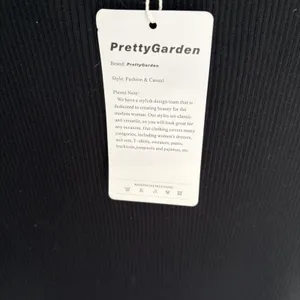 PRETTY GARDEN Spring Casual Dresses Size Large Black Summer Business Work thumbnail 7