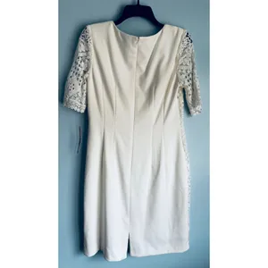 Antonio Melani White Lace Dress Bridal Coquette Size 8 thumbnail 2