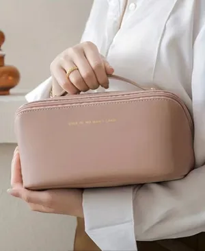 Rose‎ Of No Man's Land Makeup Pouch Women OS Pink NEW Zipper Travel Cosmetic Bag thumbnail 1