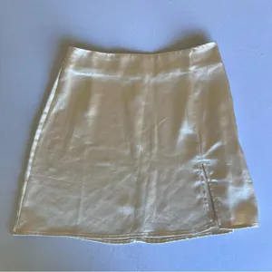 Glam Champagne Side Slit Mini Skirt Size S thumbnail 2
