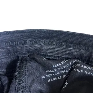 American Eagle Highest Rise 90s Boyfriend Distressed Jeans Black Grunge Size 00 thumbnail 5