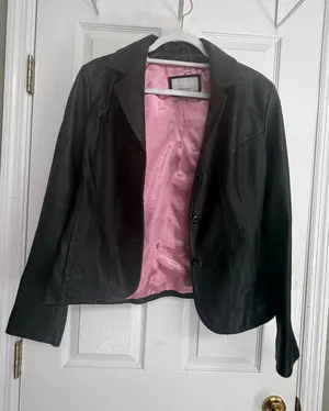Wilson’s Leather Black Jacket Vintage thumbnail 1