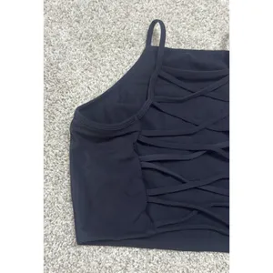 Buff Bunny Collection Ivy Crop Top Black Strappy Back Athletic Tank Size M thumbnail 7