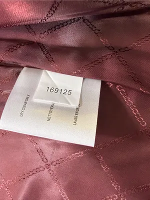 Michael Kors Wool Blend Wine Red Single-Breasted Wool Peacoat with Gold Buttons thumbnail 7