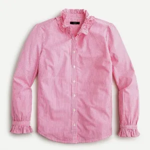 J. Crew Ruffleneck Classic Boy Fit button down shirt thumbnail 1