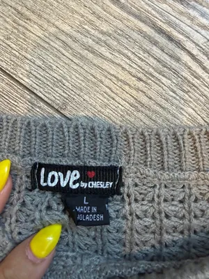 Love By Chesley Womens Large Sweat Knit Long Sleeve Sweater thumbnail 3