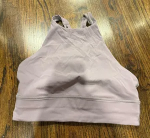 Lululemon High Neck Light Purple Sports Bra thumbnail 1