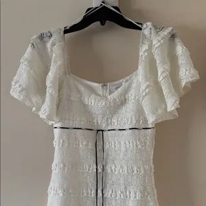 All in Favor Flutter Sleeve Lace Minidress, Size Small, $59 thumbnail 7