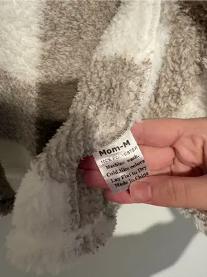Mia Belle Girls Cozy Faux Fur Plaid open front Vest brown white mom medium thumbnail 6