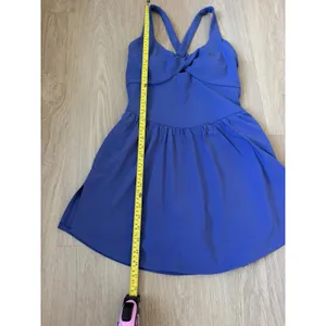 Nwot FABLETICS WOMEN'S DAYDREAMER CLASSIC MINI DRESS Small IN Velvet Dawn Blue thumbnail 11