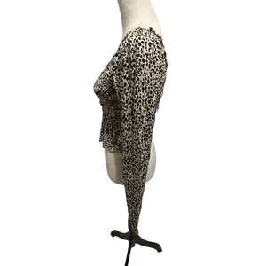 Urban Outfitters White Black and Tan Long Sleeve Medium thumbnail 2