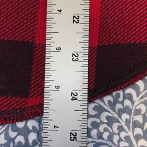 Old Navy Pajama Set Women L Red Buffalo Plaid Thermal 2 Piece Set Holiday Cozy thumbnail 9