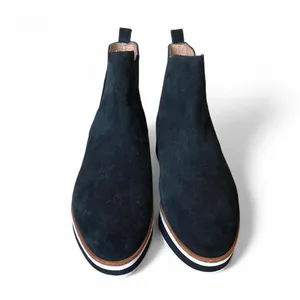 Antonio Melani Women's Black Suede Platform Chelsea Booties 7M thumbnail 3
