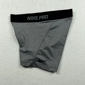 Nike Pro Compression Shorts Women’s Medium Gray Dri-FIT Training Athletic thumbnail 3