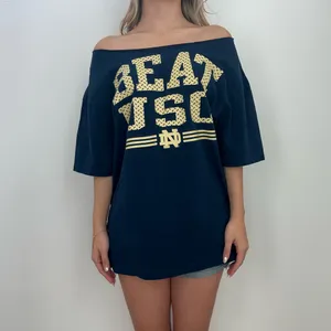 Adidas Notre Damme Football Off the shoulder Tee thumbnail 2