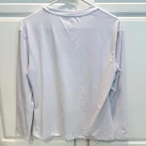 Shein Womens S Long Sleeve T-Shirt Crew Neck White New York 1898 thumbnail 2
