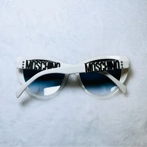 Moschino Mos 018/S Sunglasses White/ Blue Gradient Lense thumbnail 4
