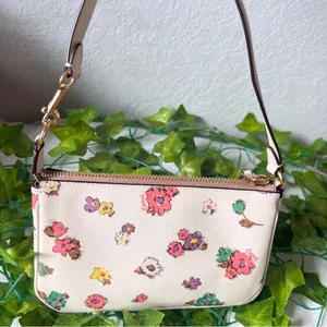 Coach CA738 Nolita 19 With Spaced Floral Field Print In Gold/Chalk Multi thumbnail 4
