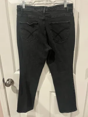 Christopher & Banks Petite Straight Black Jeans Size 10p thumbnail 4