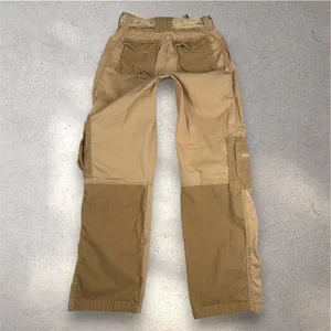 VTG Abercrombie & Fitch Paratrooper Cargo Pants Women's 0 Tan Low Rise Satin Y2K thumbnail 3