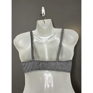 Gap GapBody Bralette Bra Womens Medium Gray Jersey Wireless Adjustable Straps thumbnail 4