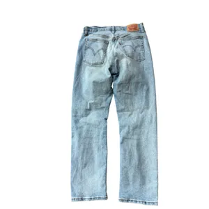 Levis Wedgie Straight High Rise Distressed Jeans Light Wash Blue Size 30 thumbnail 2