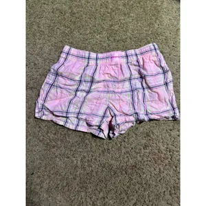 Joyspun Womens Pink Plaid Pajama Shorts Elastic‎ Waist Sleepwear XS 0-2 thumbnail 2