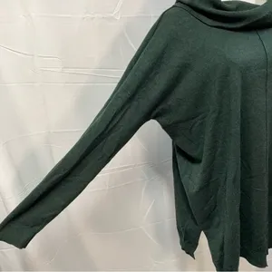 Vila Milano Cowl Neck Tunic oversized‎ sweater hunter green women’s medium thumbnail 4