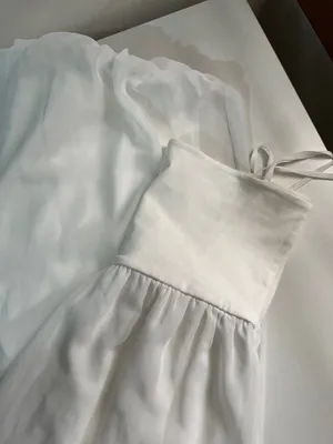 Zara NWT White Combination MIDI DRESS. Size Large. thumbnail 5