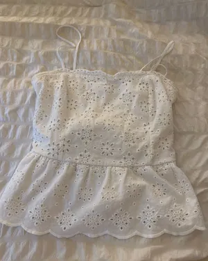 Crop top White Size L thumbnail 1