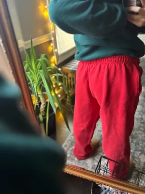 Gildan red sweatpants thumbnail 5