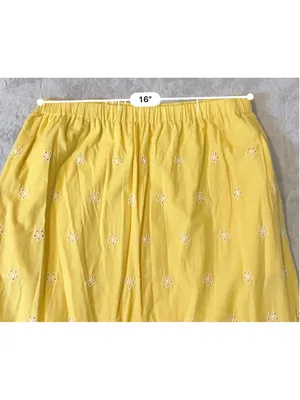 Old Navy Yellow White Eyelet Maxi Set L TALL thumbnail 5