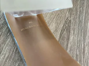 BP. Clear Square Toe Block Heel Mules thumbnail 7