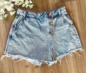 Zara Denim Skort thumbnail 1