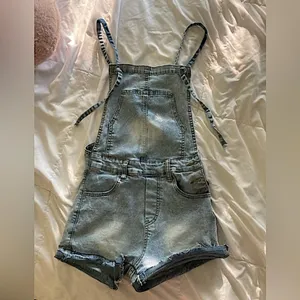 Size xs Light-wash Jean Style Romper Outfit thumbnail 12