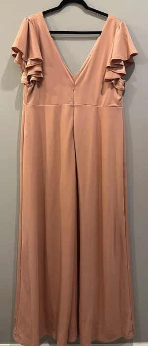 Birdy Grey Hannah Flutter Sleeve Dress Dusty Rose thumbnail 4