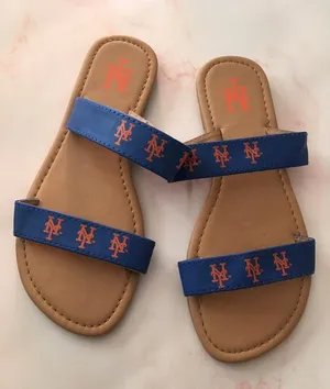 NY Mets Sandals Blue Size 7 thumbnail 2