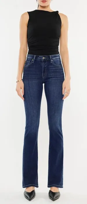 Kancan Denver High Rise Dark Wash Bootcut Denim Jeans Women’s Size 15 31 thumbnail 1
